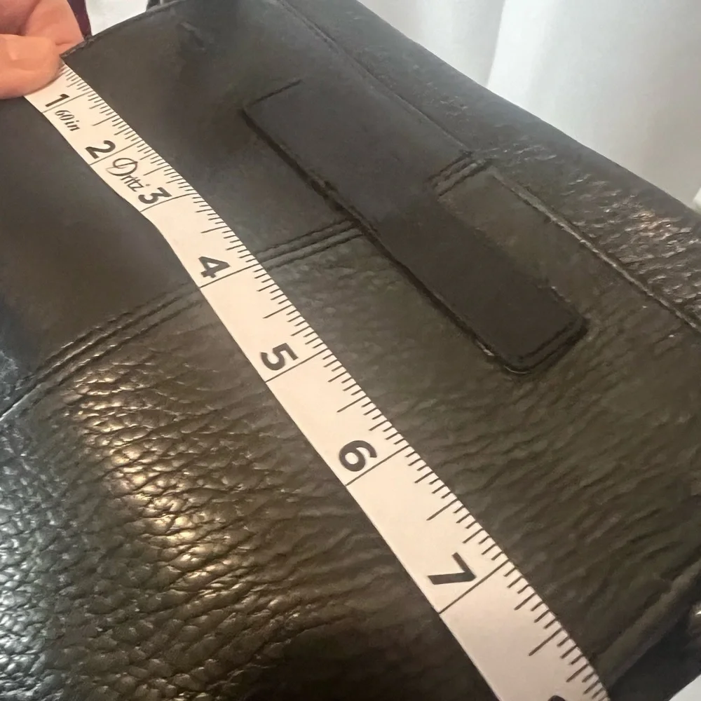 Fossil Bag Black Leather Crossbody Organizer Bag - Picture 9 of 9